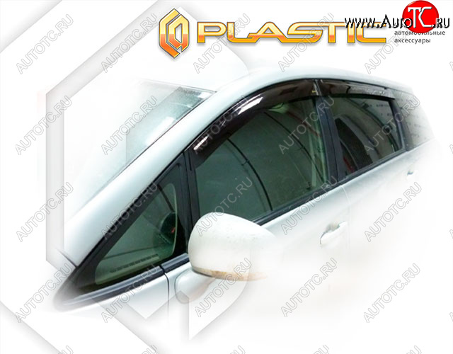 2 079 р. Дефлектора окон CA-Plastic Toyota Wish XE20 дорестайлинг (2009-2012) (Classic полупрозрачный, Без хром. молдинга)  с доставкой в г. Керчь