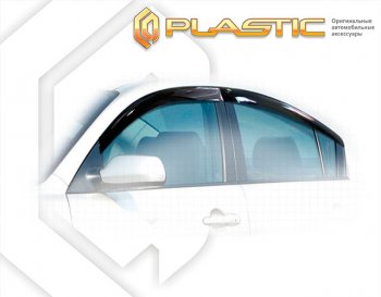 1 999 р. Ветровики дверей Classic полупрозрачный CA Plastic на Mazda Axela седан  2009-2013  с доставкой в г. Керчь. Увеличить фотографию 1