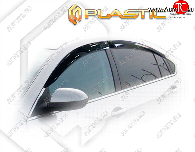 2 079 р. Ветровики дверей CA-Plastic  Mazda Atenza (2007-2012) (Classic полупрозрачный, без хром. молдинга)  с доставкой в г. Керчь