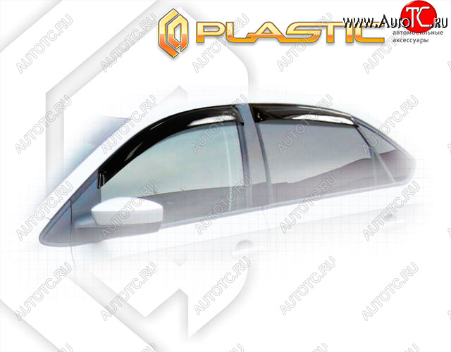 1 899 р. Дефлектора окон CA-Plastic Volkswagen Polo 5 хэтчбек рестайлинг (2015-2020) (Classic полупрозрачный)  с доставкой в г. Керчь