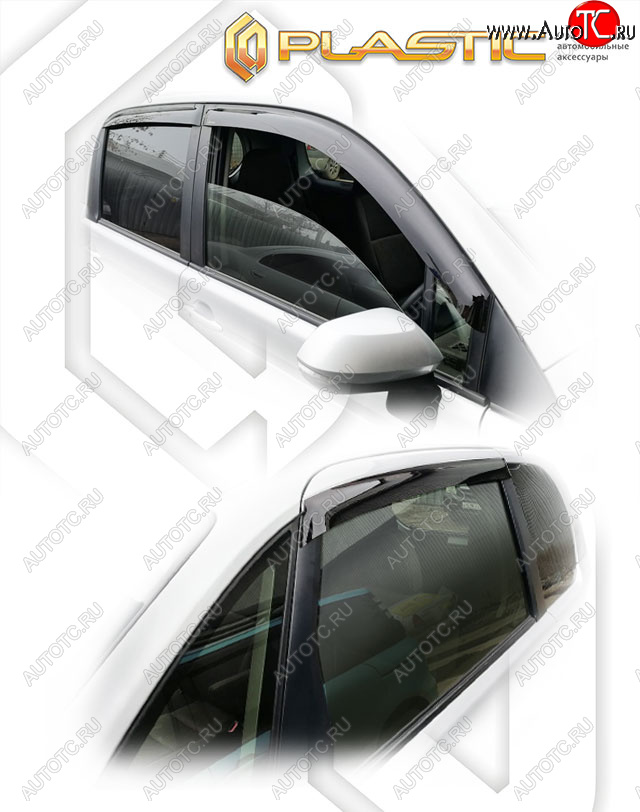 1 899 р. Ветровики дверей CA-Plastic  Toyota Spade  NP140 (2012-2020) хэтчбэк 5 дв. (Classic полупрозрачный)  с доставкой в г. Керчь