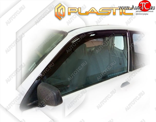 1 839 р. Ветровики дверей CA-Plastic  Mitsubishi Minica  H4 (1998-2011) хэтчбэк 3 дв. дорестайлинг, хэтчбэк 3 дв. рестайлинг (Classic полупрозрачный, Без хром. молдинга)  с доставкой в г. Керчь
