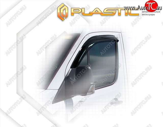 1 899 р. Дефлектора окон CA-Plastic Volkswagen Crafter 1 (2006-2017) (Classic полупрозрачный, Без хром. молдинга)  с доставкой в г. Керчь
