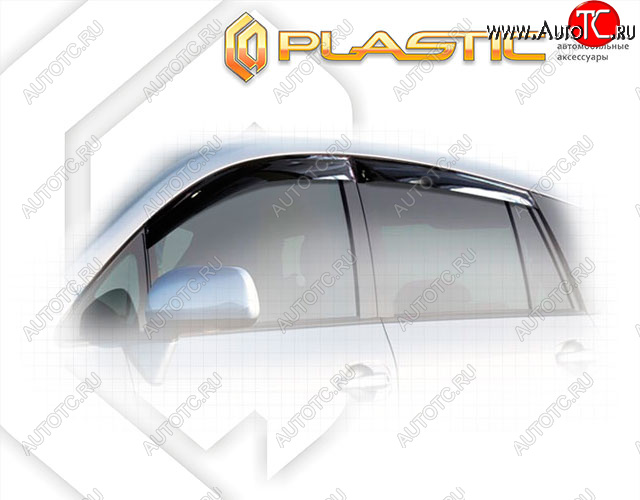 1 999 р. Дефлектора окон CA-Plastic Toyota Verso R20 рестайлинг (2013-2018) (Classic полупрозрачный, Без хром. молдинга, Крепление только на скотч)  с доставкой в г. Керчь