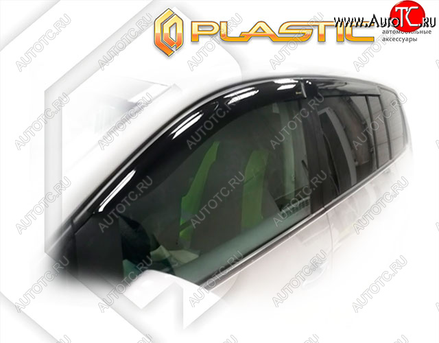 2 079 р. Дефлектора окон CA-Plastic Volkswagen Touran 1T 1-ый рестайлинг минивэн (2006-2010) (Classic полупрозрачный, Без хром. молдинга)  с доставкой в г. Керчь