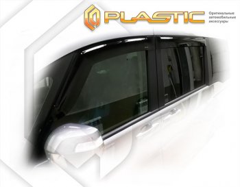 2 199 р. Дефлектора окон CA-Plastic Honda StepWagon 5 RP1,RP2, RP3, RP4, RP5  минивэн рестайлинг (2017-2022) (серия Classic полупрозрачный)  с доставкой в г. Керчь. Увеличить фотографию 2