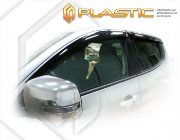 Ветровики дверей CA-Plastic Mitsubishi Triton  KKKL (2015-2018) Double Cab дорестайлинг