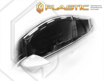 1 999 р. Дефлектора окон CA-Plastic Nissan Leaf 2 (ZE1) (2017-2025) (серия Classic полупрозрачный)  с доставкой в г. Керчь. Увеличить фотографию 1
