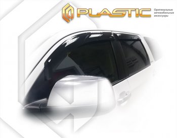 2 079 р. Дефлектора окон CA-Plastic Toyota Sequoia XK60 дорестайлинг (2007-2017) (серия Classic полупрозрачный)  с доставкой в г. Керчь. Увеличить фотографию 2