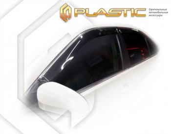 1 999 р. Дефлектора окон (Американская версия) CA-Plastic Toyota Camry XV55 2-ой рестайлинг (2017-2018) (серия Classic полупрозрачный, Без хром. молдинга)  с доставкой в г. Керчь. Увеличить фотографию 2