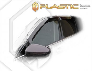 2 099 р. Дефлектора окон CA-Plastic EXEED VX дорестайлинг (2020-2023) (серия Classic полупрозрачный, Без хром. молдинга)  с доставкой в г. Керчь. Увеличить фотографию 2