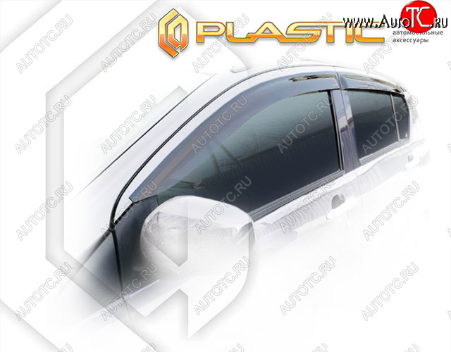 1 999 р. Ветровики дверей CA-Plastic  Subaru Pleo Plus  LA300F, LA310F (2012-2017) хэтчбек 5 дв. дорестайлинг, хэтчбек 5 дв. рестайлинг (Classic полупрозрачный)  с доставкой в г. Керчь