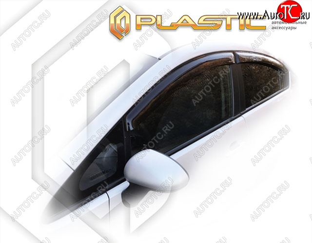 1 999 р. Дефлектора окон (Американская сборка) CA-Plastic KIA Rio 3 QB дорестайлинг седан (2011-2015) (Classic полупрозрачный)  с доставкой в г. Керчь