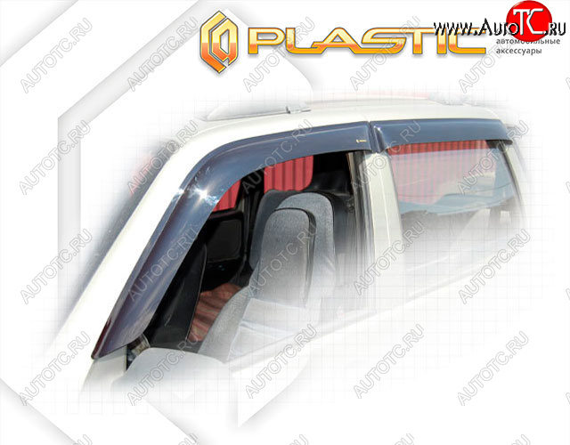 2 159 р. Дефлектора окон CA-Plastic Лада 2123 (Нива Шевроле) 2 рестайлинг (2020-2021) (Classic полупрозрачный, Без хром. молдинга)  с доставкой в г. Керчь