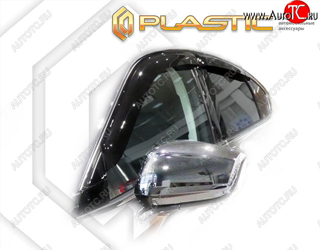 2 099 р. Ветровики дверей CA-Plastic Geely Tugella FY11,HPBA4 дорестайлинг (2019-2023) (Classic полупрозрачный, Без хром. молдинга)  с доставкой в г. Керчь