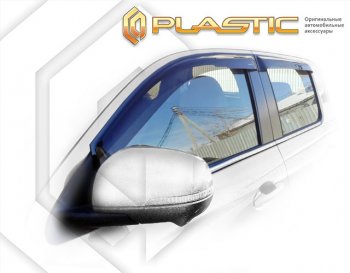 2 199 р. Дефлектора окон CA-Plastic Great Wall Poer (2021-2025) (серия Classic полупрозрачный)  с доставкой в г. Керчь. Увеличить фотографию 2