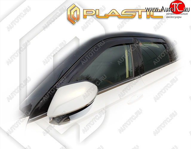 1 999 р. Ветровики дверей CA-Plastic  FAW Bestune T77 (2018-2022) дорестайлинг (Classic полупрозрачный)  с доставкой в г. Керчь