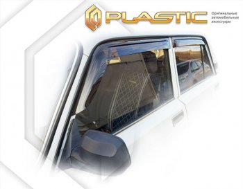 2 599 р. Дефлектора окон CA-Plastic Лада 2107 (1982-2012) (серия Classic полупрозрачный)  с доставкой в г. Керчь. Увеличить фотографию 2