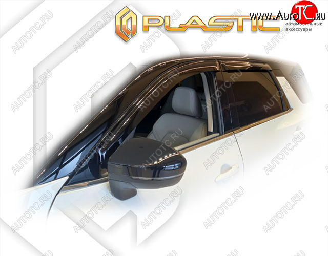 1 999 р. Ветровики дверей CA-Plastic  Nissan Pathfinder  R53 (2021-2025) (Classic полупрозрачный)  с доставкой в г. Керчь