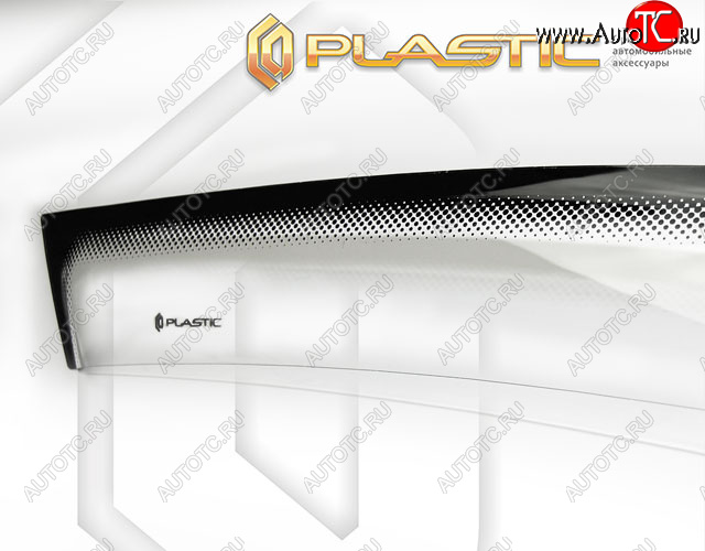 3 299 р. Ветровики дверей CA-Plastic Toyota Land Cruiser Prado J150 дорестайлинг (2009-2013) (Серия Comfort черная, без хром. молдинга, крепление скотч)  с доставкой в г. Керчь