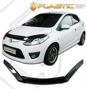 Дефлектор капота (exclusive) CA-Plastic Mazda Demio  3 DE (2007-2014) дорестайлинг, рестайлинг