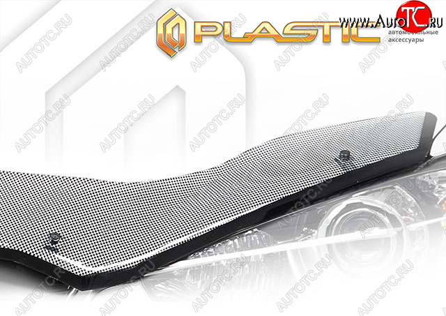 2 479 р. Дефлектор капота CA-Plastic Exclusive Hyundai Avante (2006-2010) (Шелкография чёрная)  с доставкой в г. Керчь