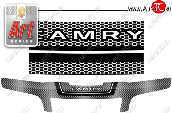 2 479 р. Дефлектор капота CA-Plastic  Toyota Camry  V40 (1994-1998) (Art белая)  с доставкой в г. Керчь