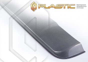 Ветровик люка (Американская версия) CA-Plastic Ford Escape  2 (2008-2012) (Шелкография карбон серебро)