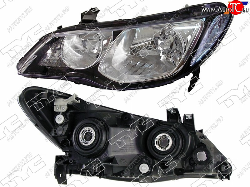 12 599 р. Левая фара (поворот голубой, евросвет) TYC  Honda Civic  FD (2005-2011) седан дорестайлинг, седан рестайлинг  с доставкой в г. Керчь