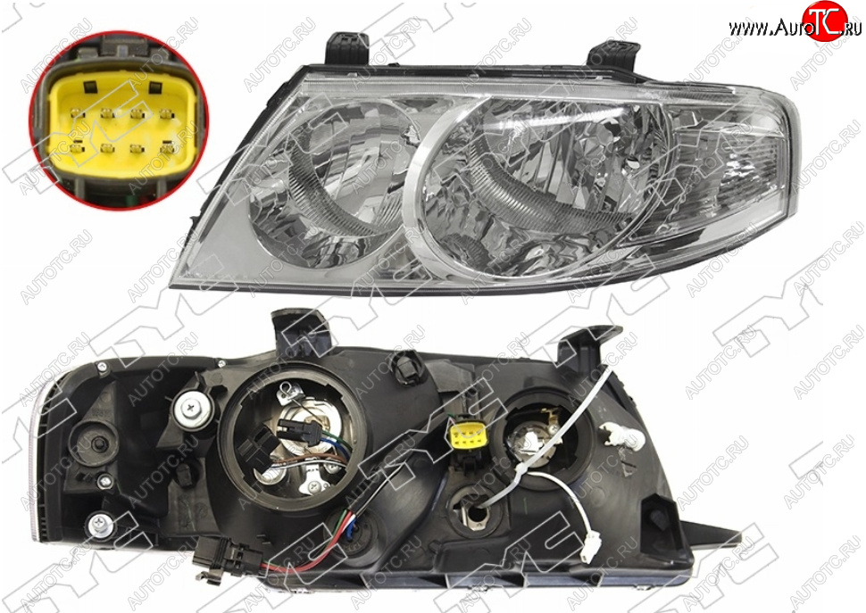 9 799 р. Левая фара (EURO, под электрокорректор) TYC Nissan Almera Classic седан B10 (2006-2013)  с доставкой в г. Керчь
