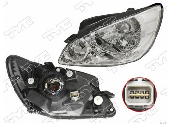 Левая фара TYC Hyundai Getz  TB (2005-2010) хэтчбэк 5 дв. рестайлинг