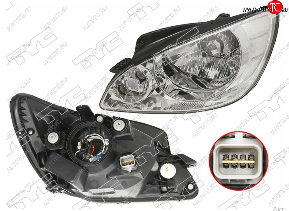 9 199 р. Левая фара TYC  Hyundai Getz  TB (2005-2010) хэтчбэк 5 дв. рестайлинг  с доставкой в г. Керчь