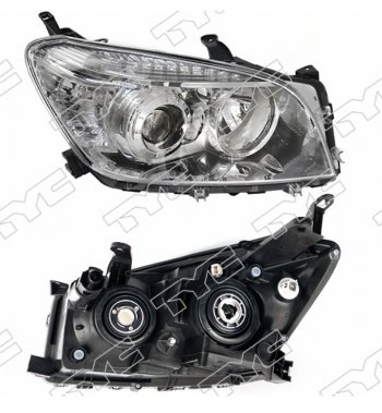 Правая фара (под электрокорректор, Евросвет) TYC Toyota RAV4  XA305 (2005-2009) 5 дв. дорестайлинг