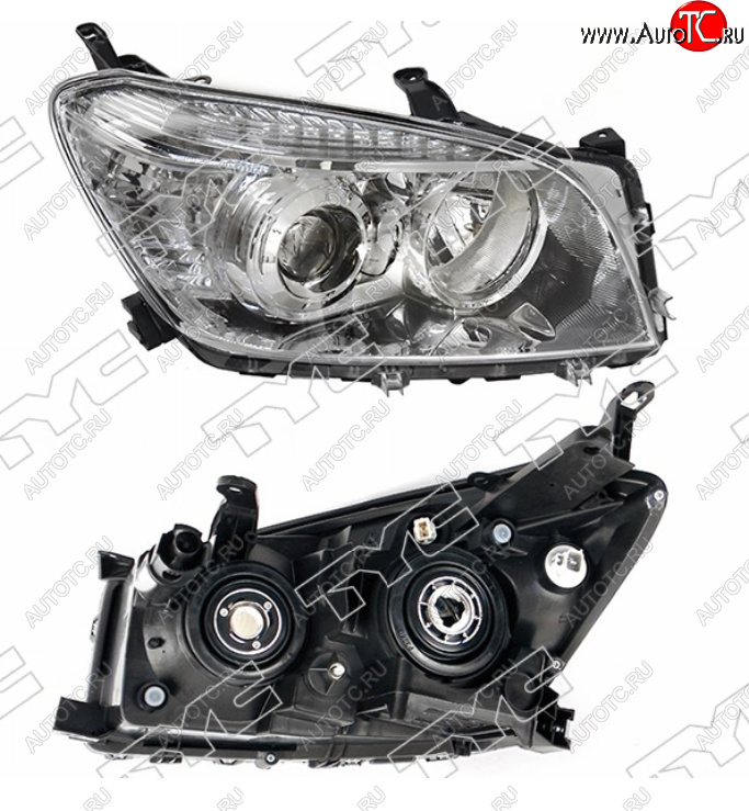14 999 р. Правая фара (под электрокорректор, Евросвет) TYC  Toyota RAV4  XA305 (2005-2009) 5 дв. дорестайлинг  с доставкой в г. Керчь