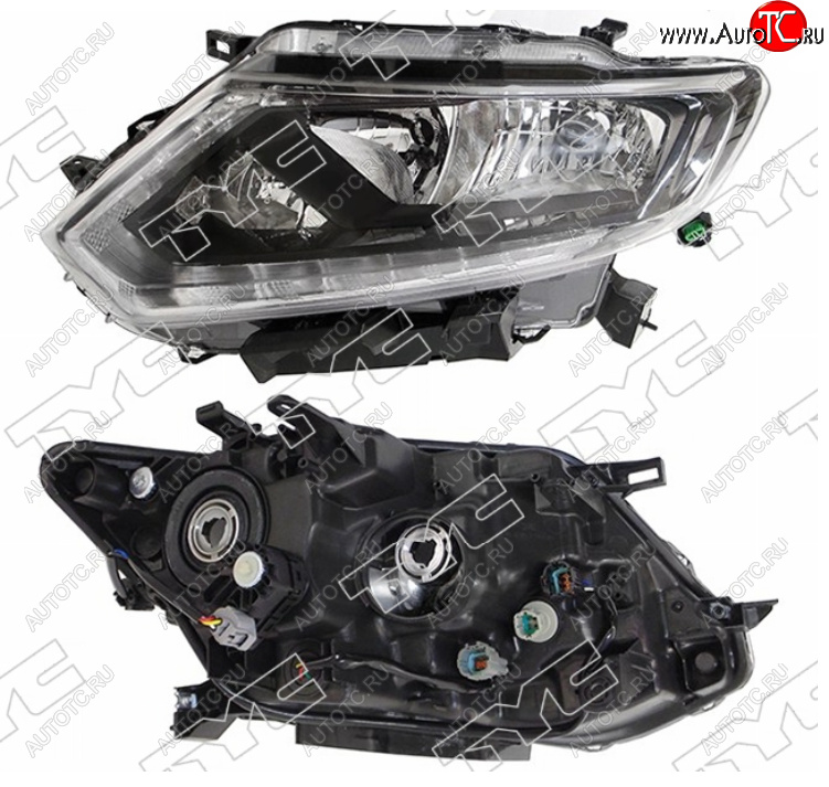 21 449 р. Левая фара (диодная полоса, не ксенон ,Евросвет) TYC  Nissan X-trail  3 T32 (2013-2022) дорестайлинг, рестайлинг  с доставкой в г. Керчь