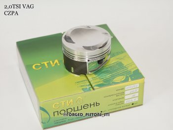 Поршни (VolksWagen 2,0 CZPA под палец 23/51мм кольца 1,2/1,5/2,0) СТИ Audi A3 ( 8VS седан,  8VA хэтчбэк 5 дв.,  8V1,  8Y седан,  8Y хэтчбэк 5 дв.) (2016-2022), Audi Q2  GA (2016-2020), Seat Ateca  5FP (2016-2025), Skoda Kodiaq  NU7 (2017-2021), Volkswagen Passat ( B8,  B8.5) (2015-2025), Volkswagen T-Roc  универсал (2017-2025), Volkswagen Tiguan  Mk2 (2016-2022) (диаметр поршня: 82.5 мм)
