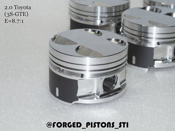 18 399 р. Поршни (Toyota 2,0 3S-GTE (V=4.1) под кольца 1,2/1,5/4,0) СТИ  Toyota Caldina ( T210,  T240) - MR2 (диаметр поршня: 86.00 мм)  с доставкой в г. Керчь. Увеличить фотографию 2