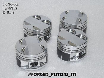 Поршни (Toyota 2,0 3S-GTE (V=4.1) под кольца 1,2/1,5/4,0) СТИ Toyota Caldina ( T210,  T240) - MR2 (диаметр поршня: 86.00 мм)