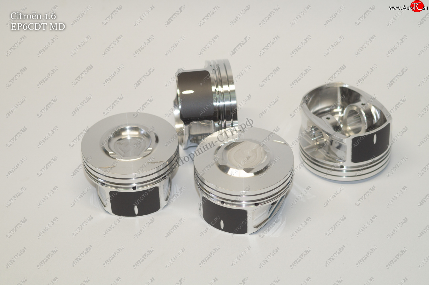 19 399 р. Поршни (Citroen 1,6l EP6CDT MD) СТИ  CITROEN C4  B7 (2011-2018), CITROEN C4 picasso  UD (2006-2014), CITROEN C5  RD (2008-2017), CITROEN DS3  PF1 (2009-2016), CITROEN DS4  PF1 (2010-2015), CITROEN DS5  PF2 (2011-2015), Peugeot 207 ( WK,  WA,  WC) (2006-2012), Peugeot 208  1 (2012-2019), Peugeot 3008 (2009-2013), Peugeot 308 ( T7,  T9) (2011-2018), Peugeot 5008  T8 (2009-2016), Peugeot 508  универсал (2010-2014), Peugeot RCZ ( дорестайлинг,  рестайлинг) (2010-2015) (диаметр поршня: 77.00 мм)  с доставкой в г. Керчь