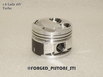 14 999 р. Поршни (16-кл 21124 1,6л Турбо под шатун 2110 клапана 32/29) СТИ  Лада 2110 - 2114 (диаметр поршня: 82.00 мм)  с доставкой в г. Керчь. Увеличить фотографию 3