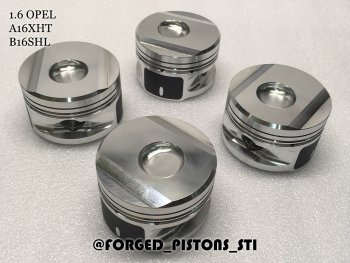 Поршни (Opel 1.6l A16XHT, B16SHL под кольца 1,2/1,2/2,0) СТИ Opel Astra ( J,  J GTC) - Zafira Life  С (диаметр поршня 79 мм)