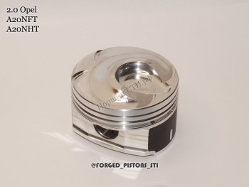 Поршни (Opel 2.0l A20NFT, A20NHT под кольца 1,5/1,5/3,0) СТИ Opel Astra  J GTC - Insignia  A (диаметр поршня 86 мм)