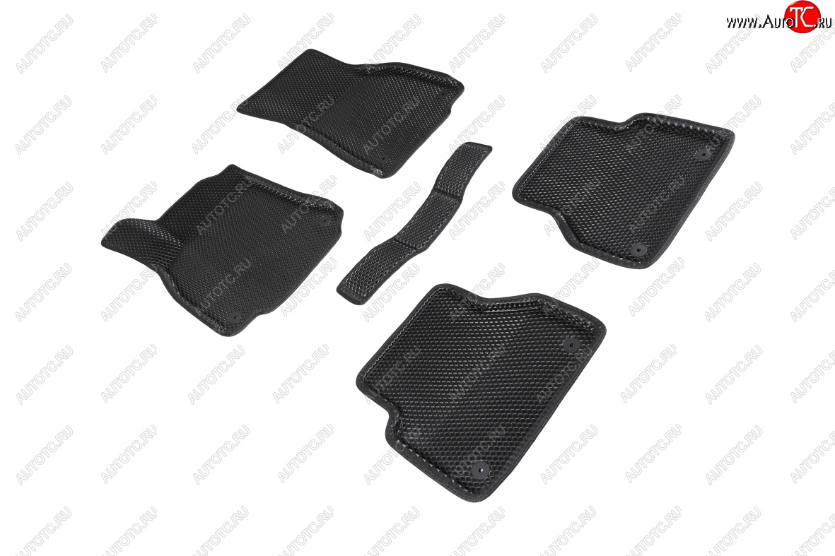 5 699 р. Коврики в салон EVA (3D, ромб, чёрные) Seintex  Audi A6 ( (C8) седан,  (C8) универсал) (2018-2023) дорестайлинг  с доставкой в г. Керчь