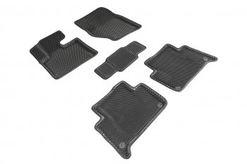 5 699 р. Коврики в салон EVA (3D, ромб, чёрные) Seintex  Audi Q7  4L (2005-2015) дорестайлинг, рестайлинг  с доставкой в г. Керчь. Увеличить фотографию 2