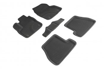 5 399 р. Коврики в салон EVA (МКПП, 3D, ромб, чёрные) Seintex  Ford Focus  3 (2010-2015) универсал дорестайлинг, хэтчбэк дорестайлинг, седан дорестайлинг  с доставкой в г. Керчь. Увеличить фотографию 2