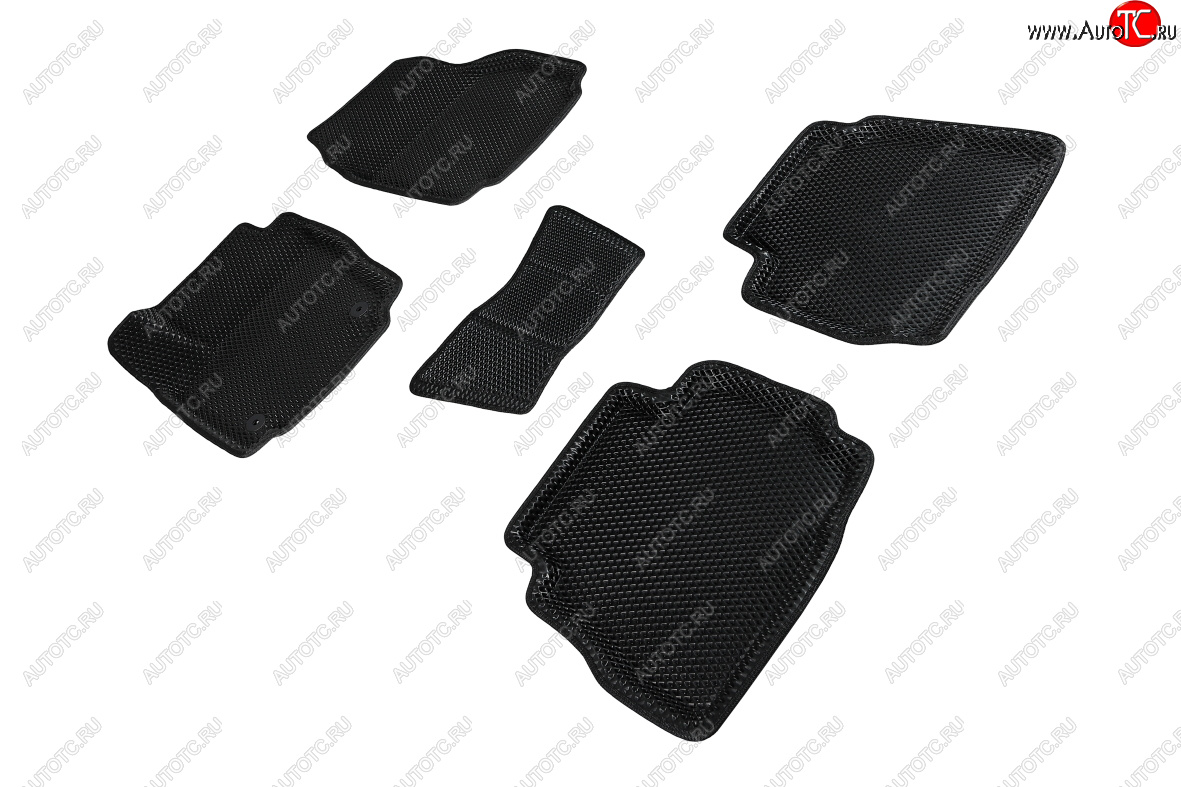 4 799 р. Коврики в салон EVA (3D, ромб, чёрные) Seintex Ford Mondeo Mk4,DG рестайлинг, универсал (2010-2014)  с доставкой в г. Керчь