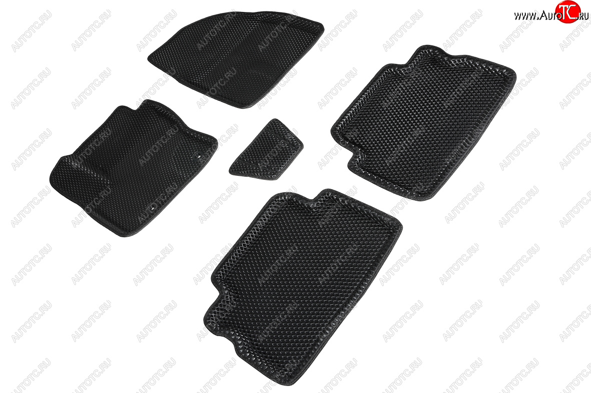 4 999 р. Коврики в салон EVA (3D, ромб, чёрные) Seintex Ford Kuga 1 (2008-2013)  с доставкой в г. Керчь