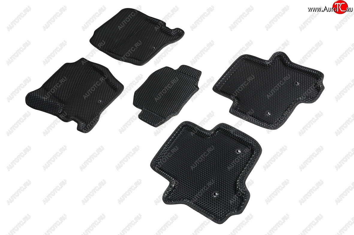 5 999 р. Коврики в салон EVA (3D, ромб, чёрные) Seintex  Land Rover Discovery  3 L319 (2004-2009)  с доставкой в г. Керчь