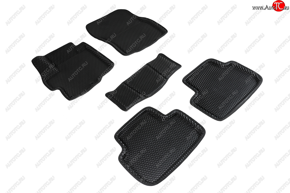 5 399 р. Коврики в салон EVA (3D, ромб, чёрные) Seintex  Mitsubishi ASX (2010-2025) дорестайлинг, 1-ый рестайлинг, 2-ой рестайлинг, 3-ий рестайлинг  с доставкой в г. Керчь