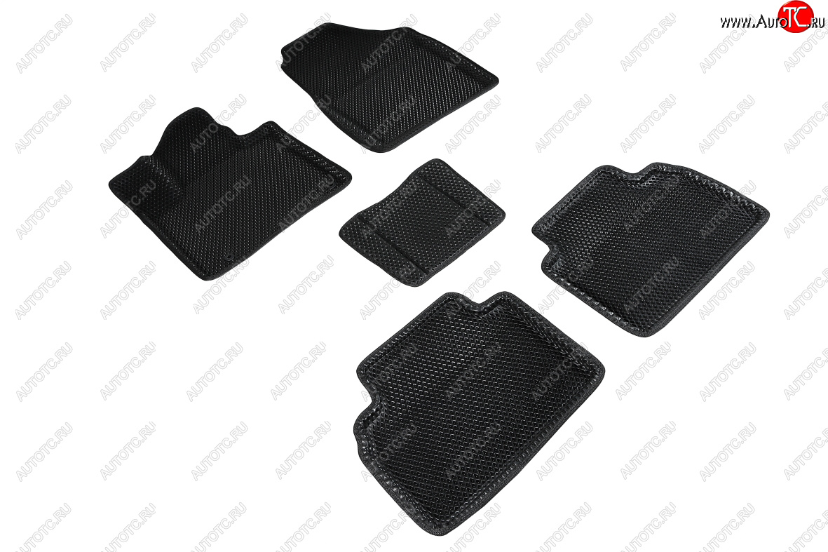 5 699 р. Коврики в салон EVA (3D, ромб, чёрные) Seintex  Hyundai Tucson  NX4 (2020-2022)  с доставкой в г. Керчь